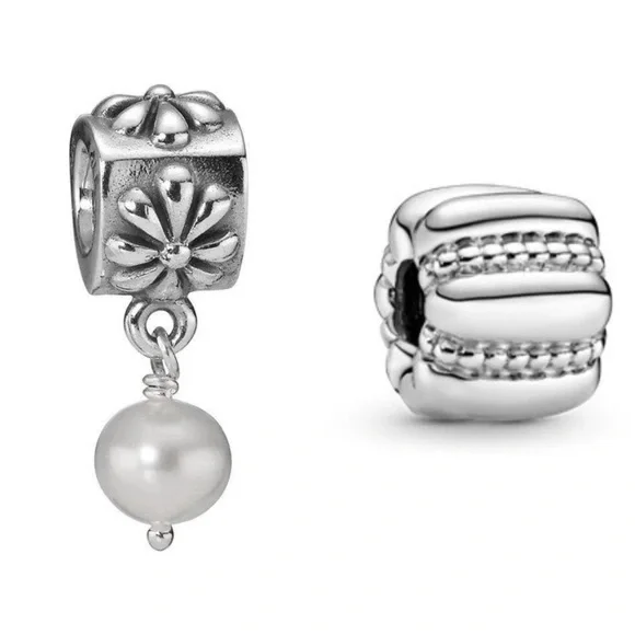 Pandora Sterling Silver Bracelet With Charms 7 3/4” - Picture 7 of 7